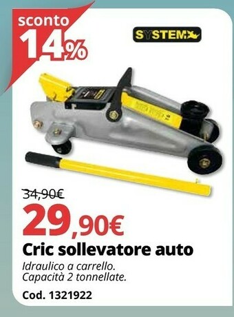 Cric Sollevatore Auto