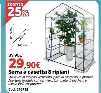 Brico Io Serra A Casetta 8 Ripiani offerta