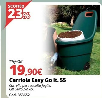 Brico Io Carriola Easy Go Lt. 55 offerta