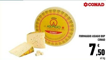Conad Conad Formaggio Asiago Dop offerta