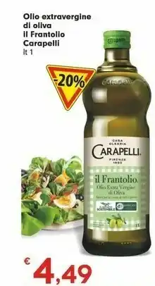 Despar Carapelli Olio Extra Vergine Di Oliva Il Frantolio 1000 G(ml) offerta