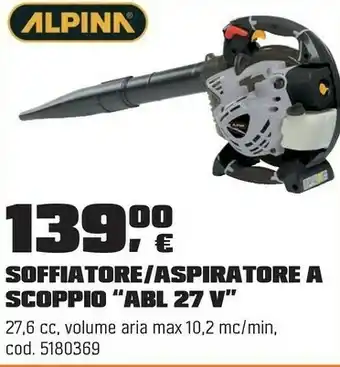 SOFFIATORE/ASPIRATORE A SCOPPIO “ABL 27 V”