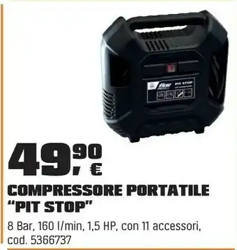 OBI COMPRESORE PORTATILE “PIT STOP” offerta