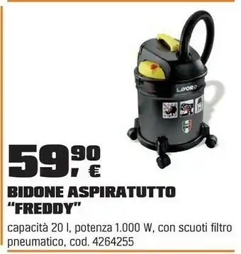 OBI BIDONE ASPIRATUTTO “FREDDY” offerta