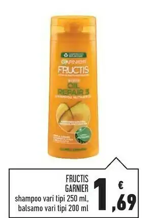 Conad Superstore Garnier Fructis Shampoo/ Balsamo offerta