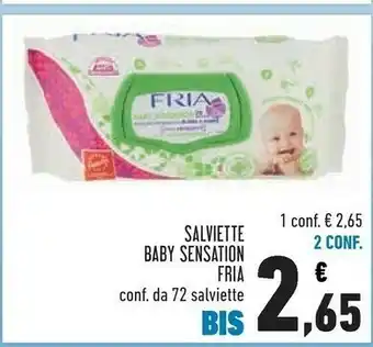Conad Fria Salviette Baby Sensation offerta