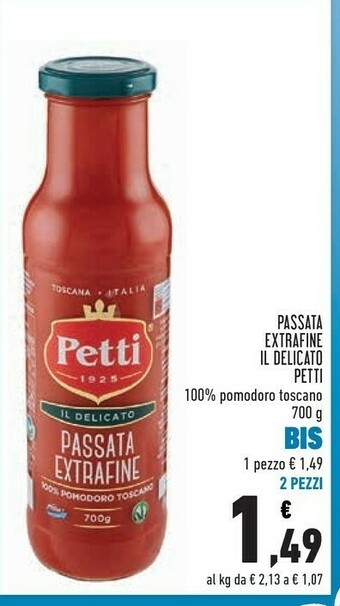 Conad Petti Passata Extrafine Il Delicato offerta