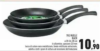 Conad Superstore Black Tris Padelle offerta
