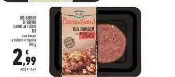 Conad Aia Big Burger Di Bovino Carne Al Fuoco offerta