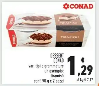 Conad Conad - Tiramisù 180 G(ml) offerta
