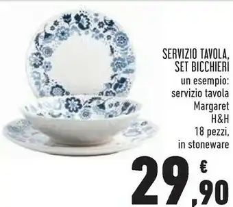 Conad Servizio Tavola Set Bicchieri/Servizio Tavola Marget H&H offerta