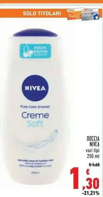 Conad Nivea Doccia Vari Tipi offerta