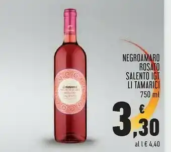 Conad Li tamarici Negroamaro Rosato Salento IGT offerta