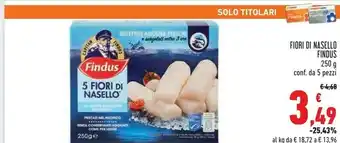 Conad Findus 5 Fiori Di Nasello 250 G(ml) offerta