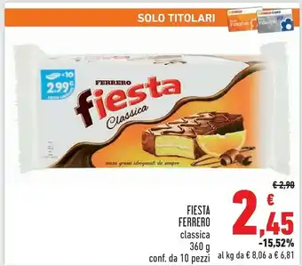 Conad Ferrero Fiesta offerta