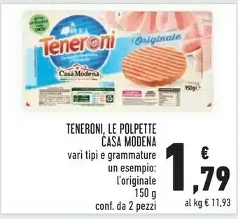 Conad Casa Modena Teneroni L'Originale 150 G(ml) offerta