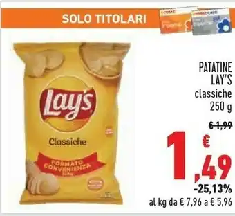 Conad Lay's Patatine Classiche offerta