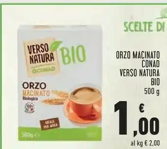 Conad Conad - Orzo Macinato Biologico Verso Natura 500 G(ml) offerta