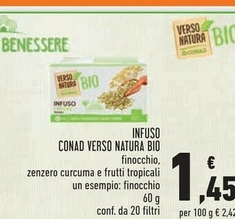 Conad Conad - Infuso Frutti Misti Biologico Verso Natura Bio 60 G(ml) offerta
