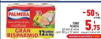Conad Palmera Tonno All Olio Di Oliva offerta