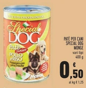 Conad Monge Pate Per Cani Special Dog offerta