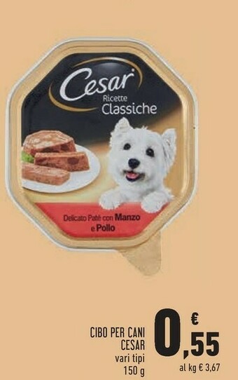 Conad Cesar Cibo Per Cani offerta