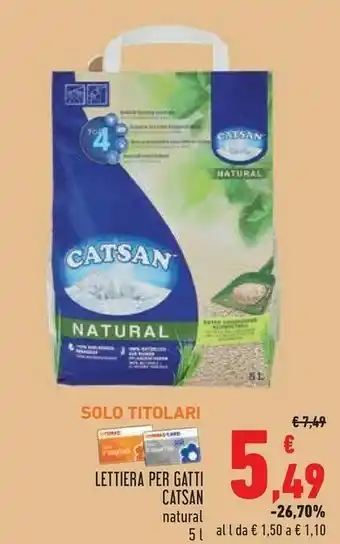 Conad Catsan Natural offerta
