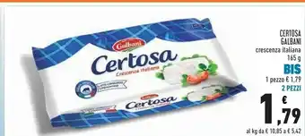 Conad Galbani Certosa Crescenza 165 G(ml) offerta
