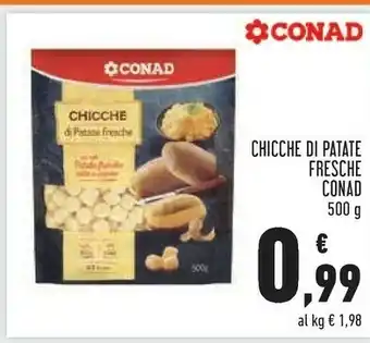Conad Conad - Chicche Di Patate Fresche Con Sole Patate Fresche Cotte A Vapore 500 G(ml) offerta