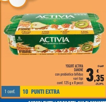 Conad Danone Yogurt Activia offerta