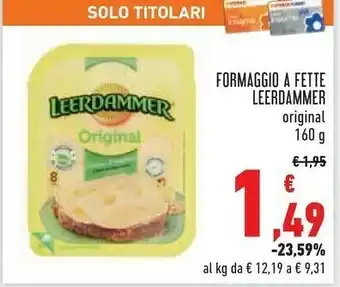 Conad Leerdammer Original 8 Fette 160 G(ml) offerta