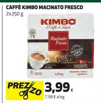 Coop Kimbo Caffè Macinato Fresco offerta