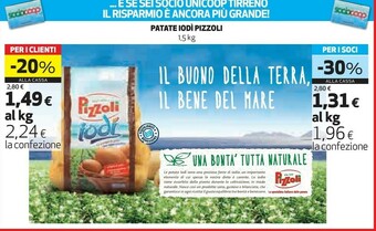 Coop Pizzoli Patate Iodì 1500 G(ml) offerta