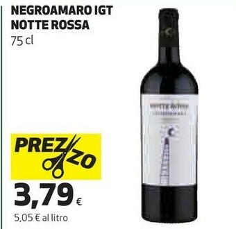 Coop Notte rossa Negroamaro Igt offerta