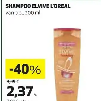 Coop L'oreal Paris Shampoo Elvive offerta