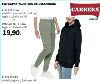Coop Carrera Felpa E Pantaloni 100% Cotone offerta