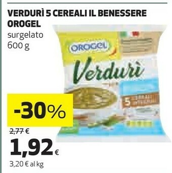 Coop Orogel Verdurì 5 Cereali Il Benessere offerta