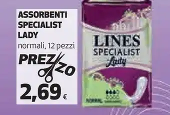 Coop Lines Assorbenti Specialist Lady Normali offerta