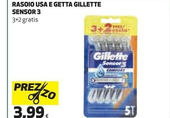 Coop Gillette Rasoio Usa E Getta Sensor 3 offerta