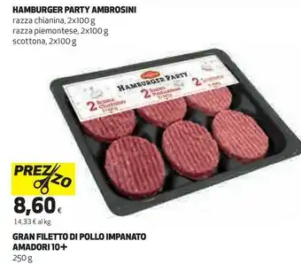 Coop Ambrosini Hamburger Party 600 G(ml) offerta
