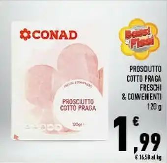 Conad City Conad - Prosciutto Cotto Praga 120 G(ml) offerta