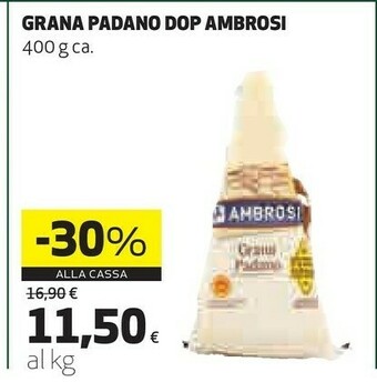Coop Ambrosi Grana Padano DOP offerta