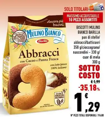 Conad Barilla Mulino Bianco Biscotti offerta