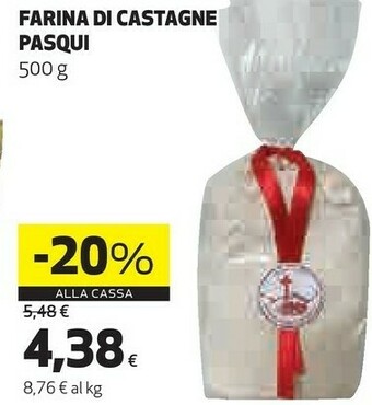 Coop Pasqui Farina Di Castagne offerta