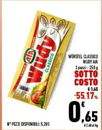 Conad Aia Wudy Classico 250 G(ml) offerta