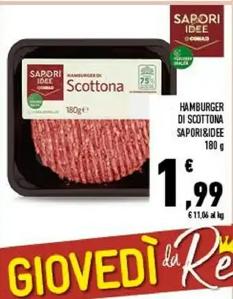 Conad Sapori Hamburger Di Scottona offerta