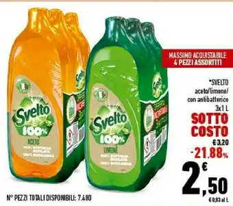 Conad City Svelto Aceto/Limone Con Antibatterico offerta