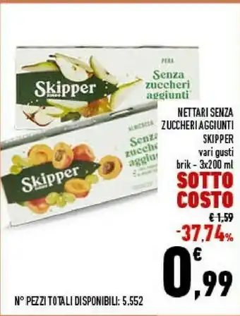 Conad Skipper Nettari Pera Senza Succheri Aggiunti offerta