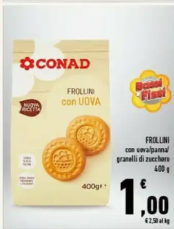 Conad City Conad - Frollini Con Uova 400 G(ml) offerta