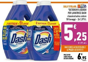 Dash Detersivo Liquido Per Lavatrice